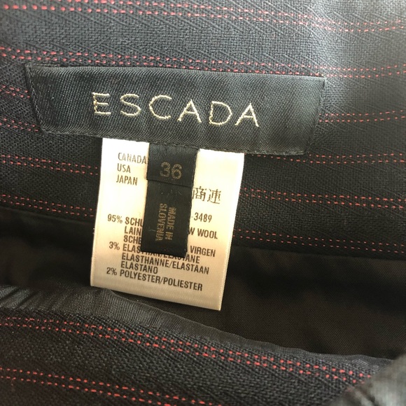🔴SOLD🔴 Escada High Waist Pinstripe pants - Picture 3 of 5